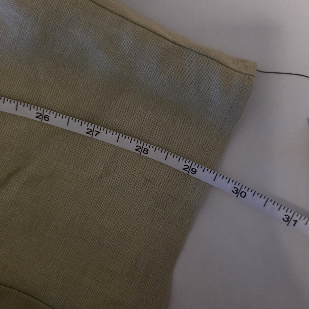 Reformation Sawyer Linen Dress Mini Dried Herbs Sage Green Size 6 NWT - Picture 8 of 10